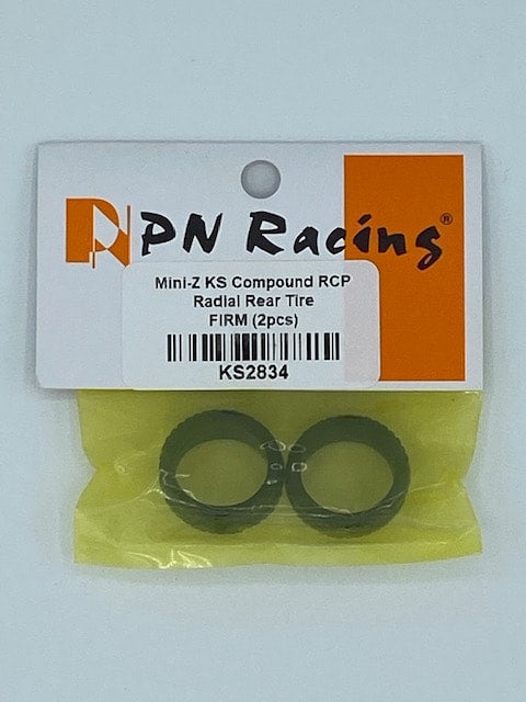 PN Racing Mini Z KS Compound RCP Radial Rear Tire - FIRM (2pcs)