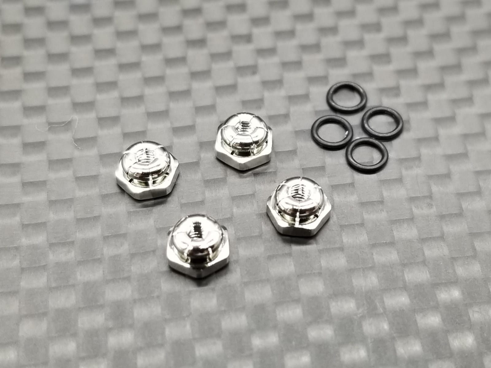 2mm Lock nuts - (Silver colour)   4pcs