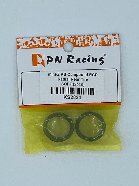 PN Racing Mini-Z KS Compound RCP Radial Rear Tire SOFT (2pcs)