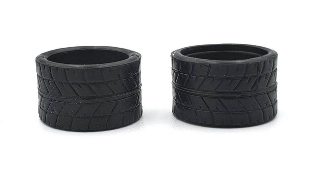 MZR-V1RR 05,10,15,20,25 14mm Rear Tire Marka V1 Mini-Z RCP Rubber Rear Radial Tire (1 Pair)