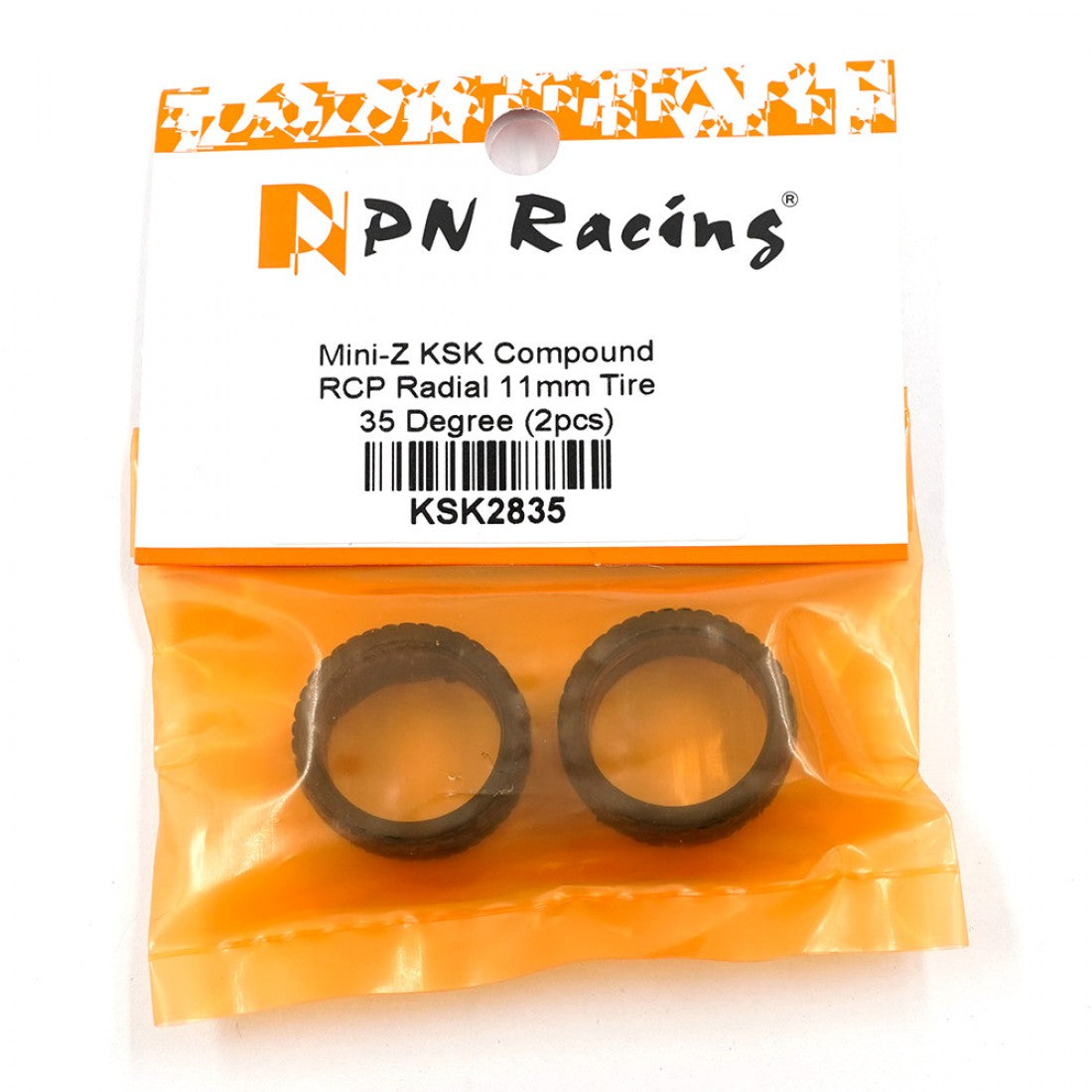 PN Racing Mini-Z KSK Compound RCP Radial 11mm Tire 35 Degree (2pcs)