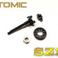 SZ2-UP19 AXLE, CENTER, Diff eliminator SOLID