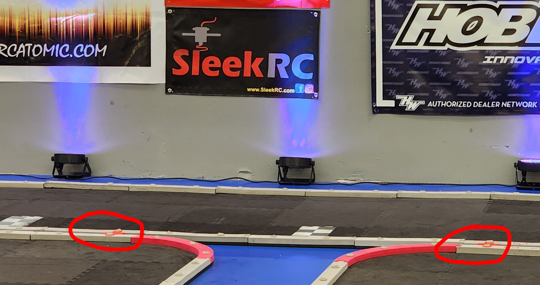 Gap Braces for RCP foam Mini-z Track Systems