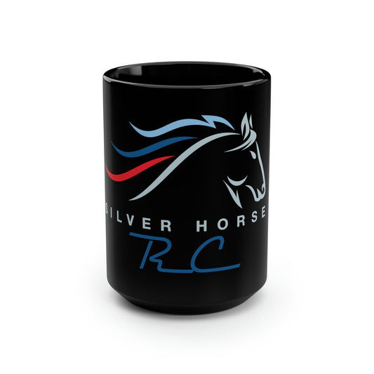 Silver Horse RC Black Mug, 15oz